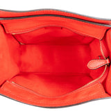 Céline Red Grained Calfskin Nano Luggage Handbag