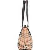 Burberry Haymarket Check Tote Shoulder Bag