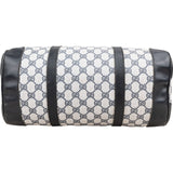 Gucci Navy Monogram GG Plus Coated Canvas Boston Handbag