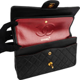 Chanel Quilted Lambskin 24K Gold Medium Double Flap Shoulder Bag