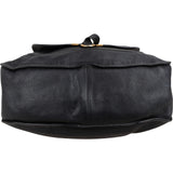Chloé Noir Grained Calfskin Marcie Handbag