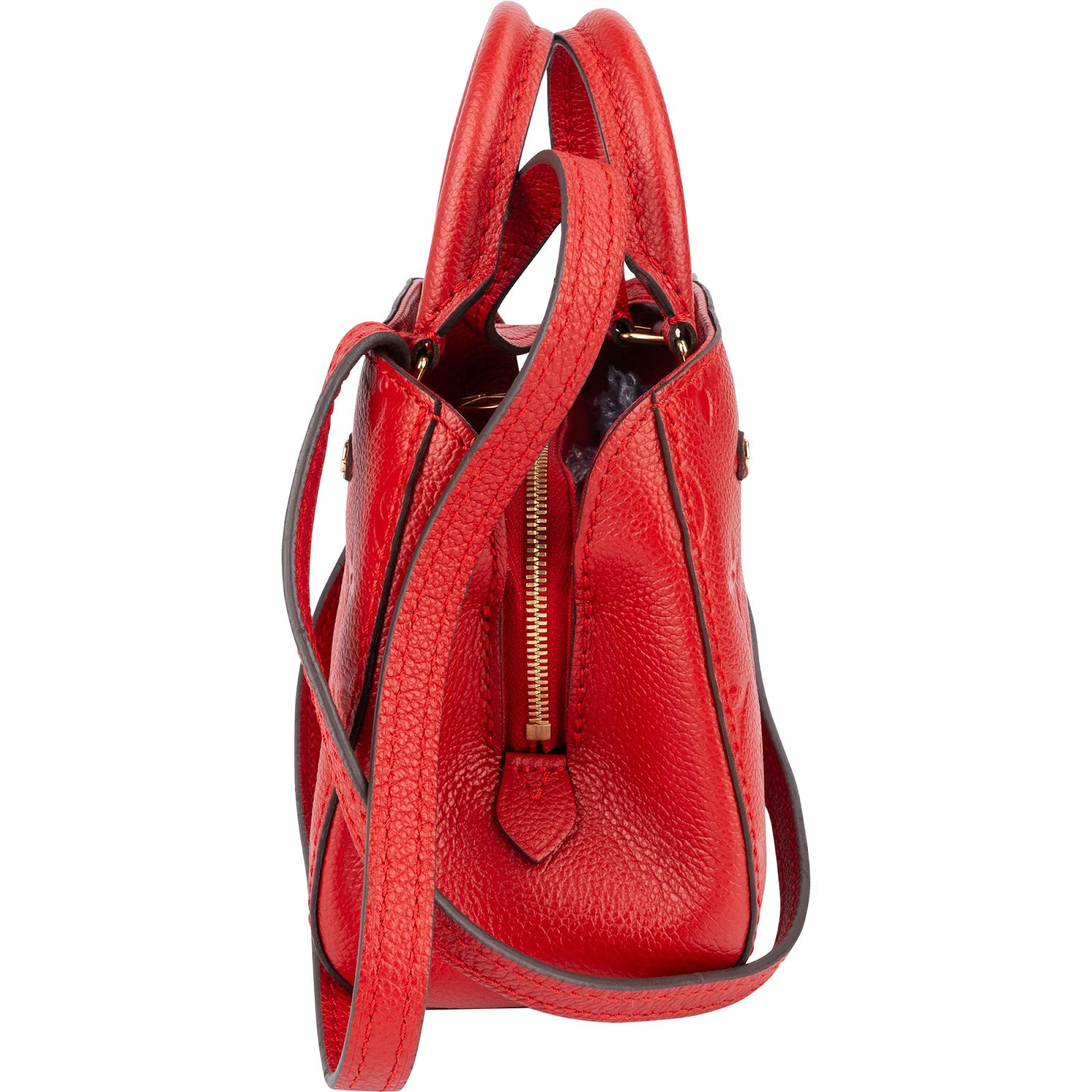 [🔄️B24 / F09] Louis Vuitton Leather Monogram Empreinte Nano Montaigne Handbag - vintageandkickz