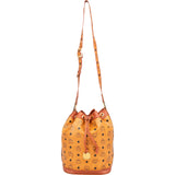 MCM Monogram Visetos Drawstring Bucket Crossbody Bag