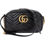 Gucci Matelassé Leather GG Marmont Camera Crossbody Bag