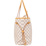 [🔄️B07 / F20] Louis Vuitton Monogram Damier Azur Canvas Neverfull MM Shoulder Bag - vintageandkickz