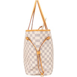 [🔄️B07 / F20] Louis Vuitton Monogram Damier Azur Canvas Neverfull MM Shoulder Bag - vintageandkickz