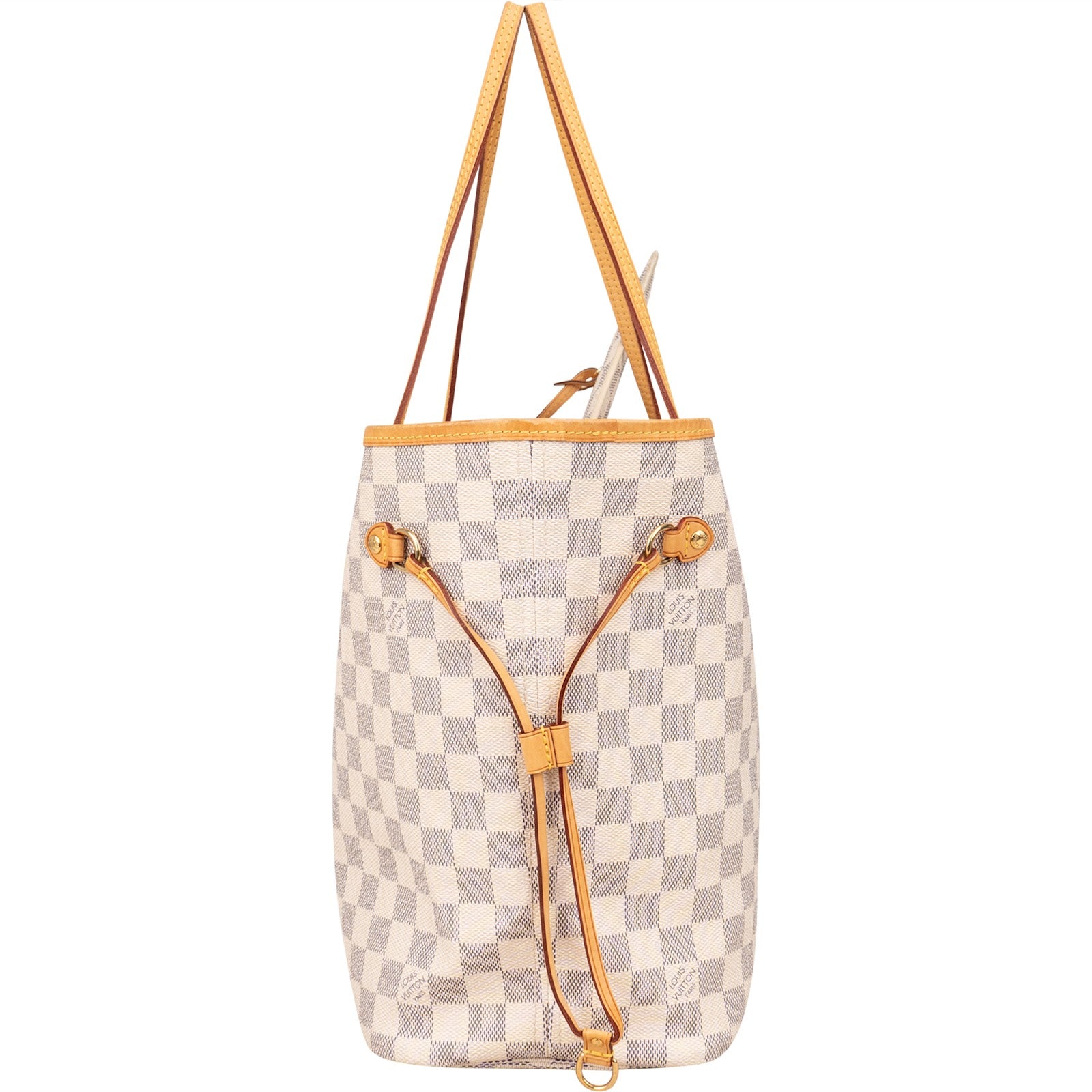 [🔄️B07 / F20] Louis Vuitton Monogram Damier Azur Canvas Neverfull MM Shoulder Bag - vintageandkickz