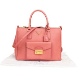 Prada Saffiano Leather Galleria Pocket Handbag
