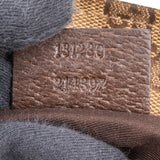 Gucci Monogram GG Canvas Web Tote Shoulder Bag