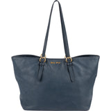 Miu Miu Vitello Daino Leather Tote Shoulder Bag