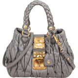 Miu Miu Quilted Nappa Leather City Handbag
