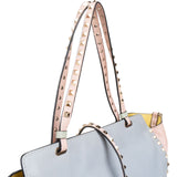 Valentino Garavani Pastell Tricolor Leather Rockstud Trapeze Shoulder Bag