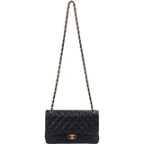 Chanel Quilted Caviar Leather Jumbo Double Flap Crossbody Bag