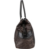 Fendi Croc-Embossed Leather Tote Shoulder Bag