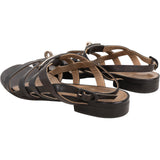 Hermès Black Leather Transat Kelly Lock Strap Sandals (37)