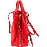 Balenciaga Red Leather Small City Tote Handbag