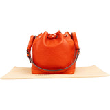 Louis Vuitton Orange Epi Leather NM Sac Noé Petit Shoulder Bag