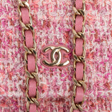 Chanel Quilted Tweed Wallet on Chain Crossbody Bag