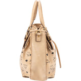MCM Monogram Visetos Drawstring Tote Handbag