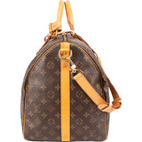 Louis Vuitton Monogram Canvas Keepall 55 Bandoulière Travel Bag