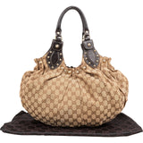 Gucci Monogram GG Canvas Pelham Studded Hobo Handbag