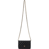 Chanel Quilted Caviar Leather Classic Wallet On Chain Crossbody Bag