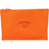 Hermès Classic Canvas Bain Flat Pouch