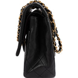 Chanel Quilted Lambskin 24K Gold Medium Double Flap Shoulder Bag