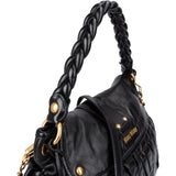 Miu Miu Quilted Gathered Leather Handbag