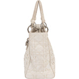 Christian Dior Woven Leather Lady Dior Handbag