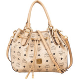 MCM Monogram Visetos Drawstring Handbag - vintageandkickz