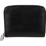 Louis Vuitton Noir Epi Leather Zippy Coin Purse Wallet