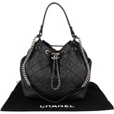 Chanel Quilted Lambskin Drawstring Bucket Shoulder Bag
