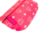 MCM Neon Pink Leather Visetos Belt Crossbody Bag