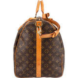 Louis Vuitton Monogram Canvas Keepall 60 Bandoulière Travel Bag
