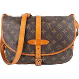 Louis Vuitton Monogram Canvas Saumur 30 Crossbody Bag - vintageandkickz