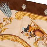 Hermès Plumes et Grelots Silk Carre 90 Scarf Tuch