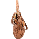 Miu Miu Vitello Lux Coffer Hobo Handbag