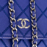 Chanel Surpique Stitched Calfskin Wallet on Chain Crossbody Bag
