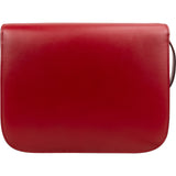 Céline Red Calfskin Classic Medium Box Crossbody Bag
