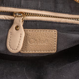 Chloé Beige Grained Leather Paraty Handbag