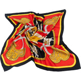 Hermès Grand Apparat Silk Carre 90 Scarf Tuch