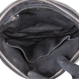 Loewe Black Leather Anagram Shoulder Bag