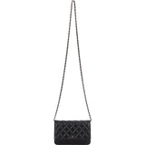 Chanel Quilted Caviar Leather Wallet on Chain Crossbody Bag