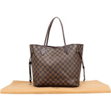 Louis Vuitton Monogram Damier Ebene Canvas Neverfull MM Shoulder Bag