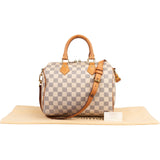 Louis Vuitton Monogram Damier Azur Speedy 25 Bandoulière Handbag