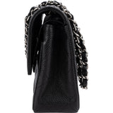 Chanel Quilted Caviar Leather Small Double Flap Shoulder Bag