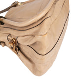 Chloé Beige Grained Leather Paraty Handbag