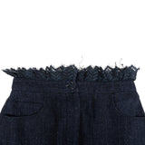 Chanel Navy Denim Skirt (XS / DE32)