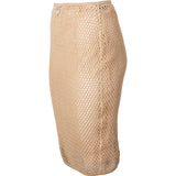 Prada Beige Mesh 2024 Skirt Rock (IT38)